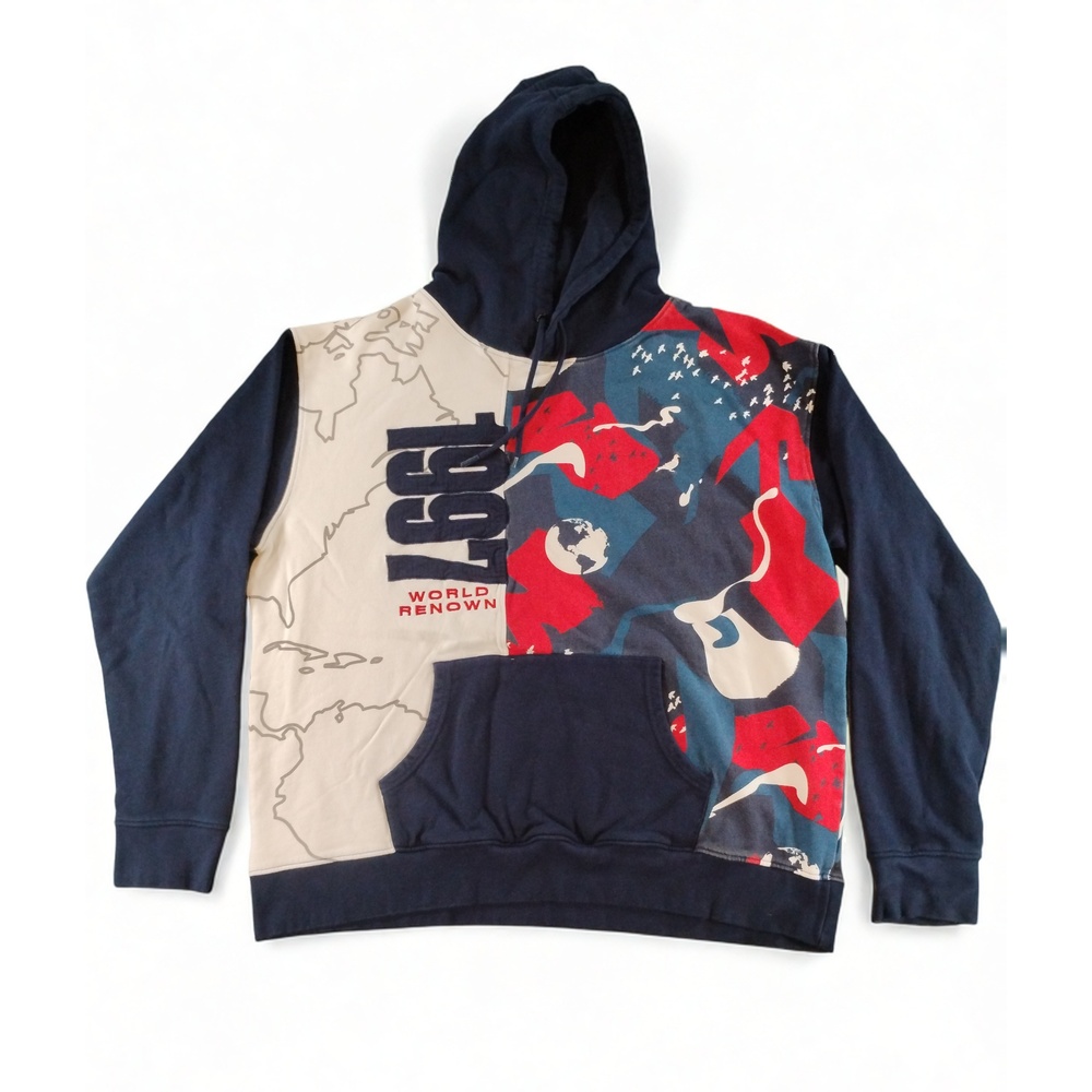 Staple Pigeon World Renown 1997 Hoodie 2XL Cotton Graphic Pullover Streetwear